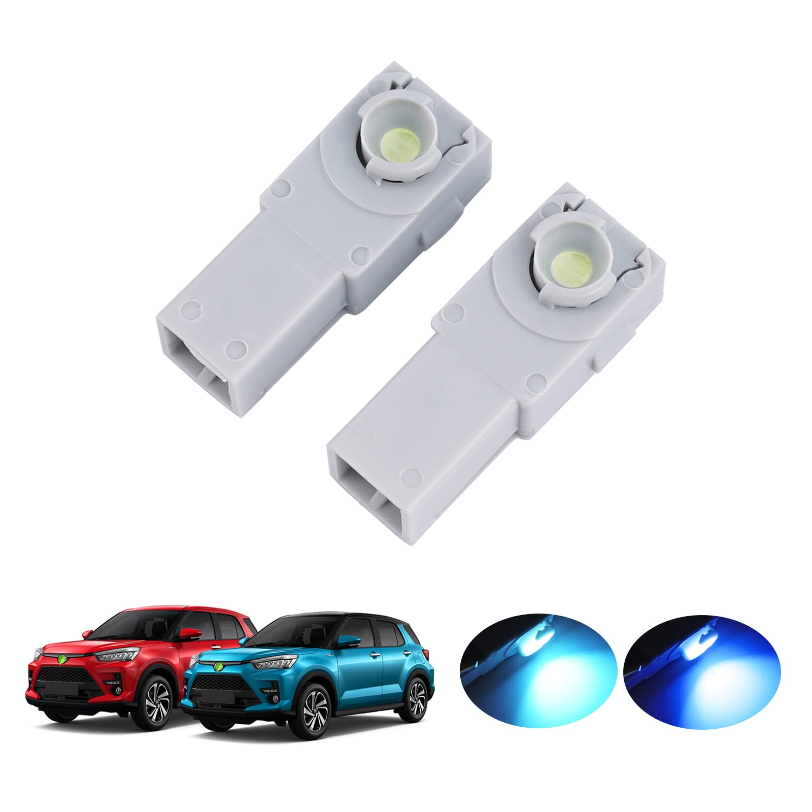 GIMUYA Daihatsu Rocky ROCKY Raize Foot Lamp LED Inner Lamp RAIZE A200A 210A Model A200S 210S Model Vehicle-Specific LED Room Lamp Interior Custom Parts 2-Piece Set Blue Rise Rocky: Blue