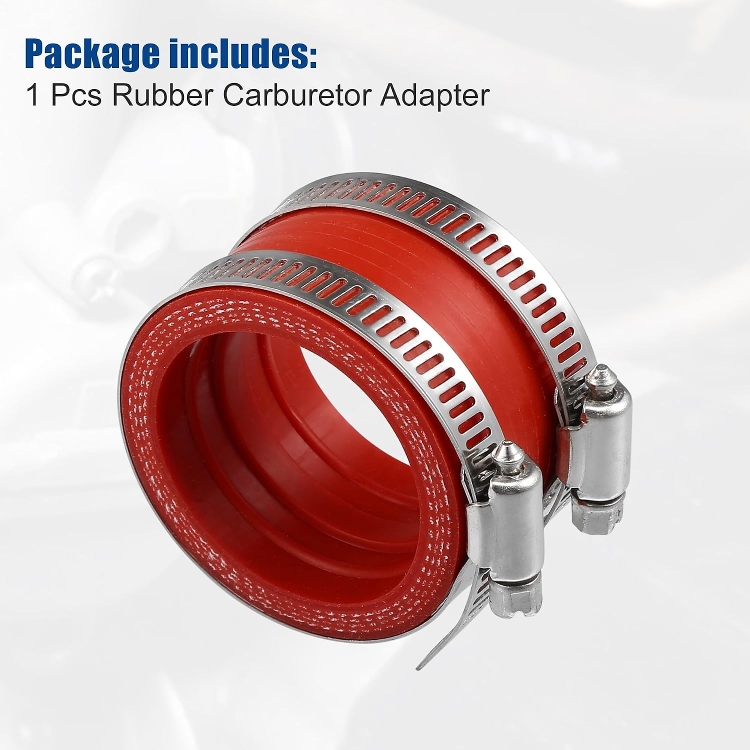 Адаптер для карбюратора ACROPIX 45 мм ID Red, 1 шт., Резиновый зажим для мотоцикла, 2 шт., Эластичный Термостойкий | наружный диаметр 5,6 см, высота 3,6 см, 350-600 куб.см, мотоцикл, квадроцикл, скутер, байк, картинг, долговечность, виброустойчивость, оптимизация соотношения воздух-топливо, улучшение характеристик двигателя, не чистый продукт, погрешность измерения 3-5 мм, простота установки, повышение топливной экономичности, двигатель - я впервые вижу это видео., фото 7