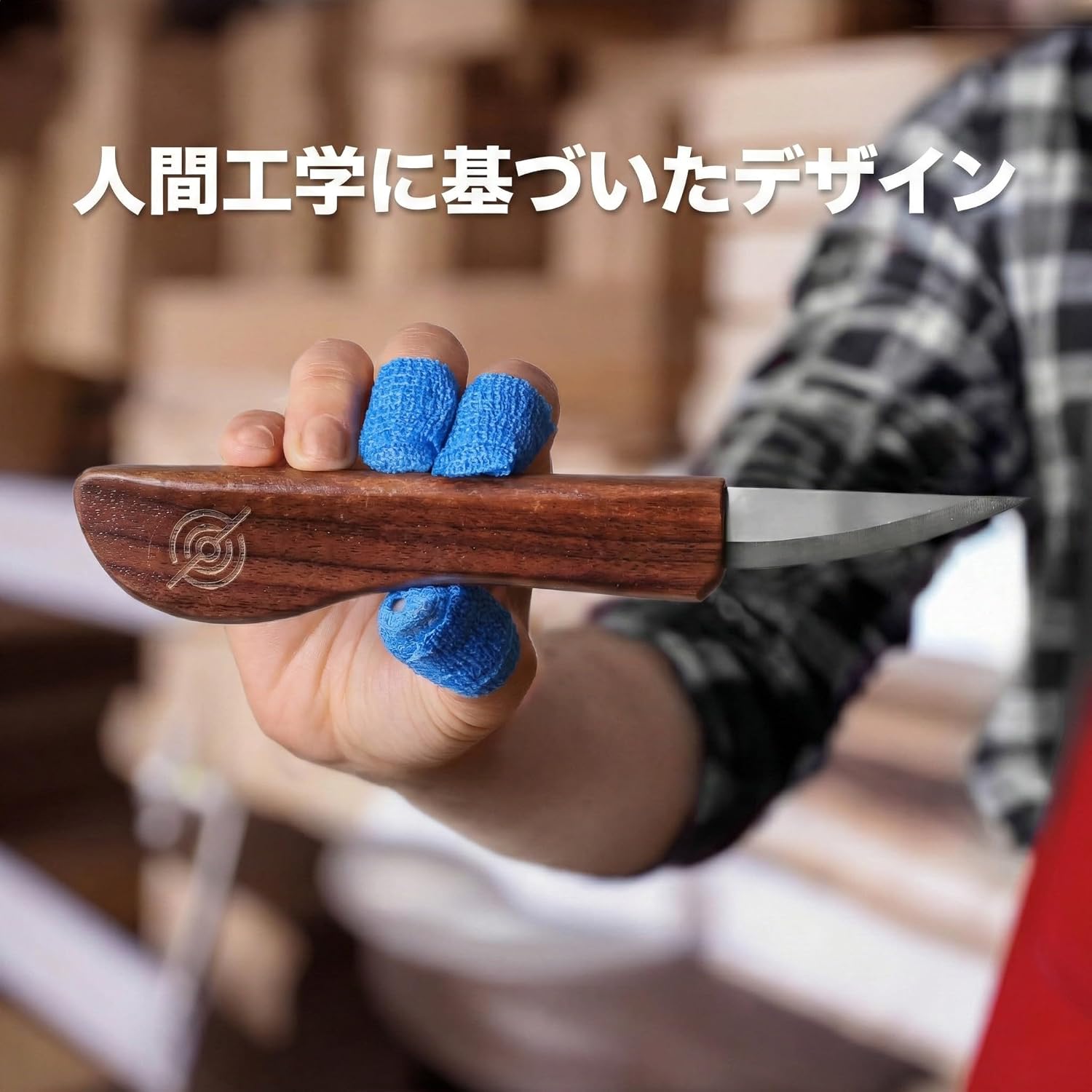 Стартовый набор для начинающих резчиков по дереву Witring Knife Set из 3 предметов (нож для резьбы по дереву, ложка для резьбы по дереву) с блоком из липы и веселым обучающим видео от Schaaaf Tools Введение в набор для резьбы по дереву, фото 3