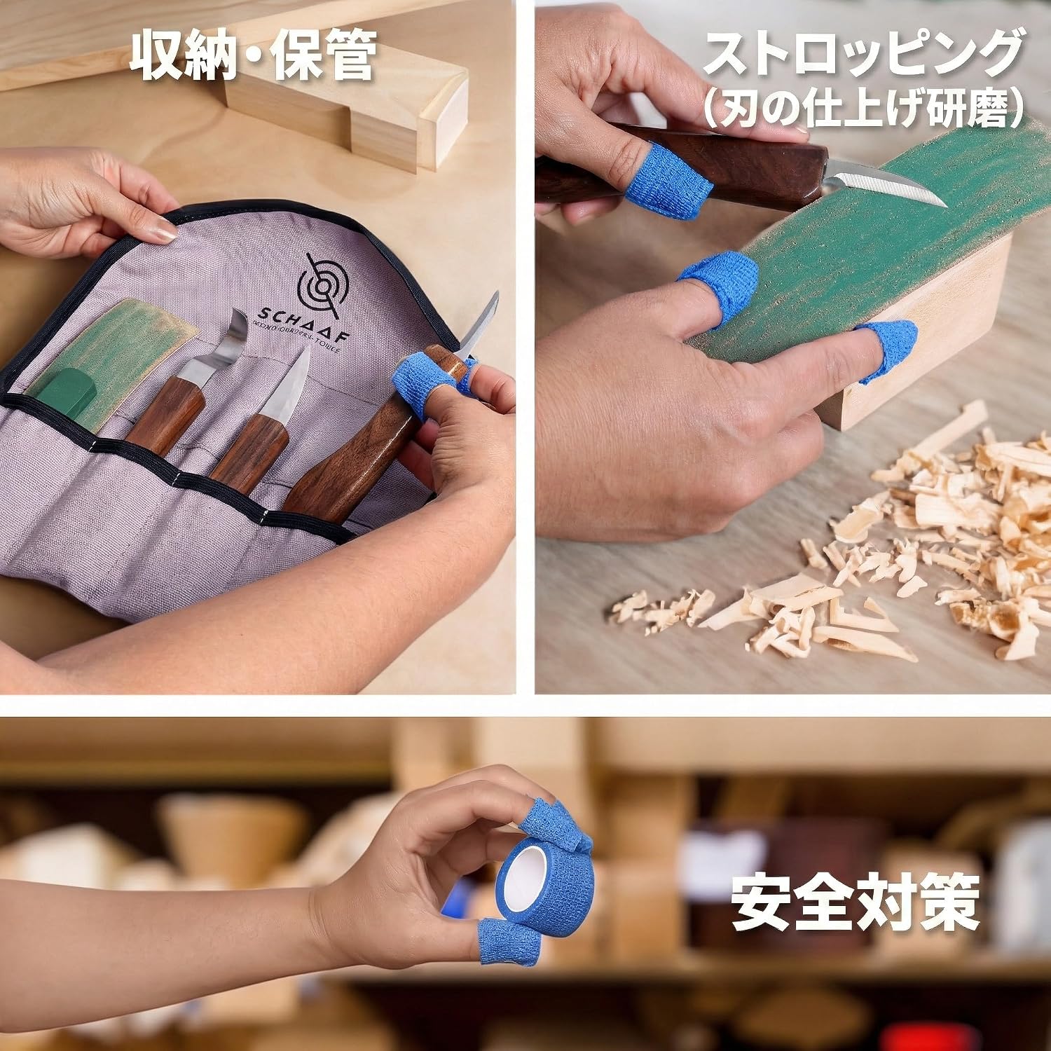 Стартовый набор для начинающих резчиков по дереву Witring Knife Set из 3 предметов (нож для резьбы по дереву, ложка для резьбы по дереву) с блоком из липы и веселым обучающим видео от Schaaaf Tools Введение в набор для резьбы по дереву, фото 8