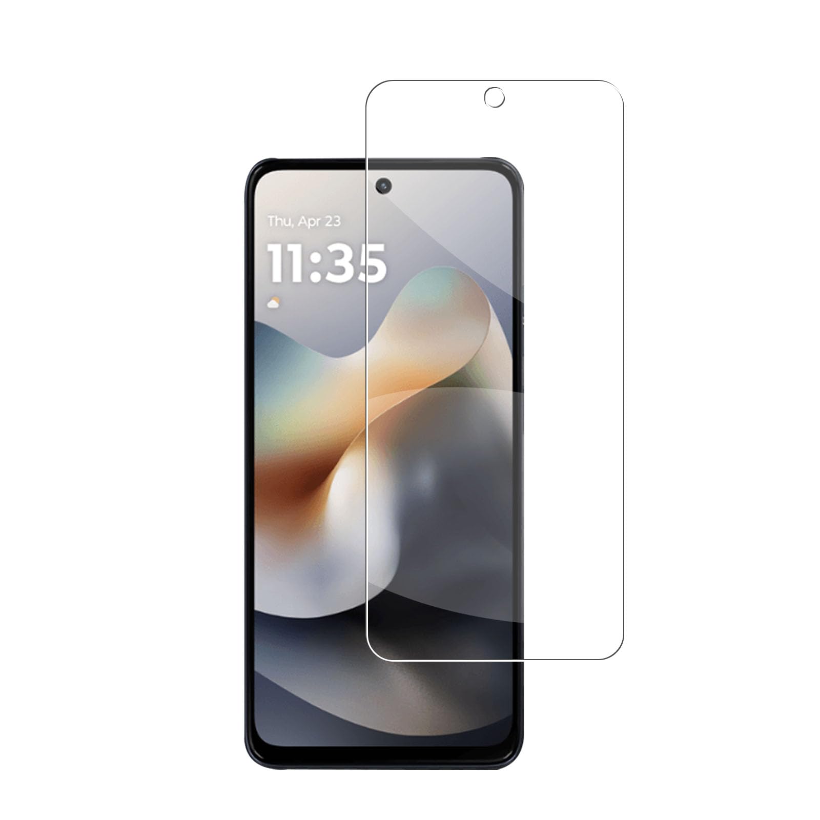 Single Glass Film Compatible with moto g56 5G Glass Film [Made in Japan - Hardness 9H] Thickness 0.26mm Ultra-thin 2.5D Round Edge Processing, Tempered Glass LCD Protective Film Fingerprint G56 1枚 xzg