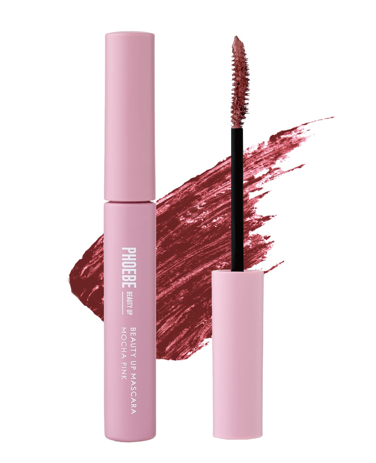 【販売終了】PHOEBE BEAUTY UP (Fiby) Beauty Up Mascara, Long-Lasting, Mocha Pink, 5g, Hot Water Remove, Fiber and Serum Formula 6) Mocha Pink, 0.2 oz (5