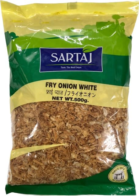 SARTAJ Fried Onion 17.6 oz (500 g) Fry Onion White Onion Commercial Use Dry Food