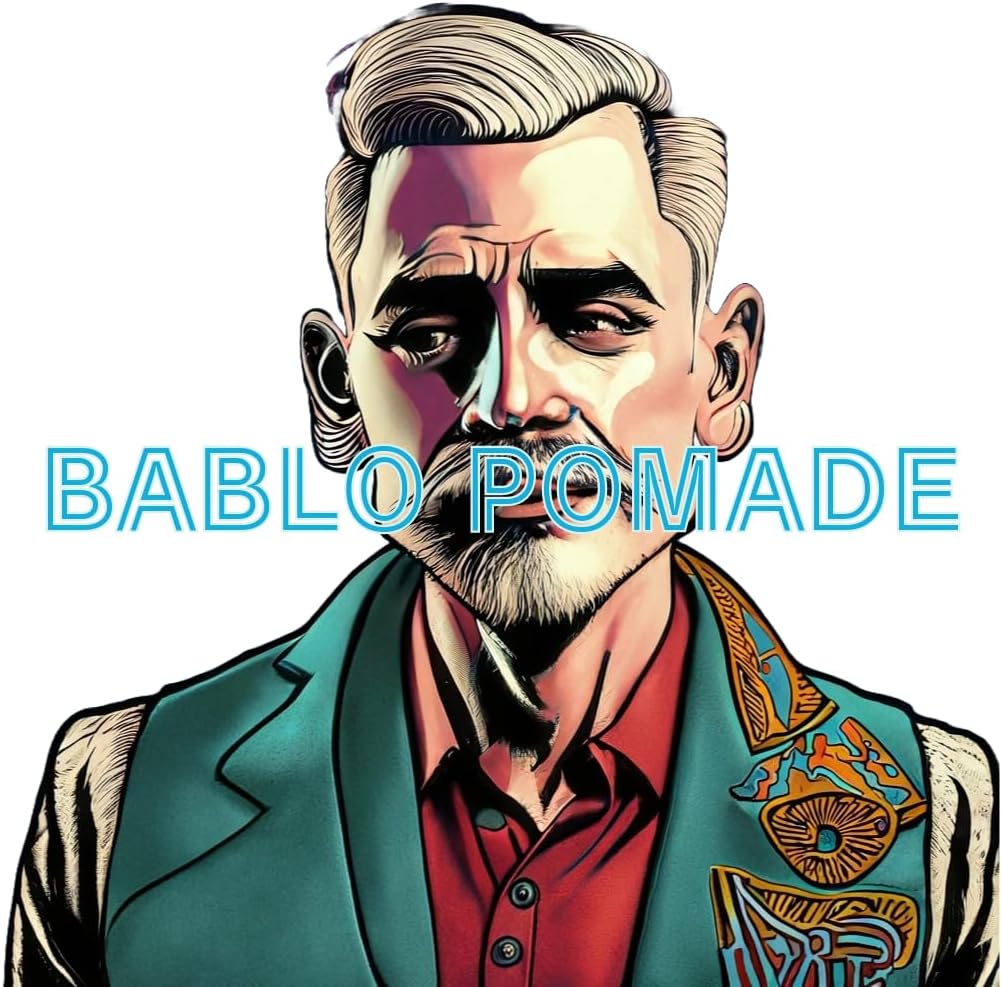 BABLO POMADE ПОМАДА сильной фиксации Мужская смазка для волос водорастворимая смазка для волос Воск для волос Цельный, фото 9