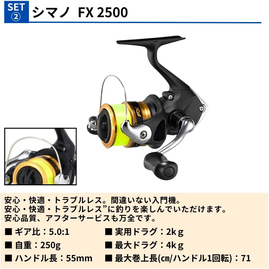 Набор приманок для совмещения с приманкой Shimano Lure armature S86ML + уже имеющаяся катушка для лески FX2500 PE (катушка для ловли морского окуня surf shore Jigi Pitbull № 1 для начинающих рыбаков, фото 4