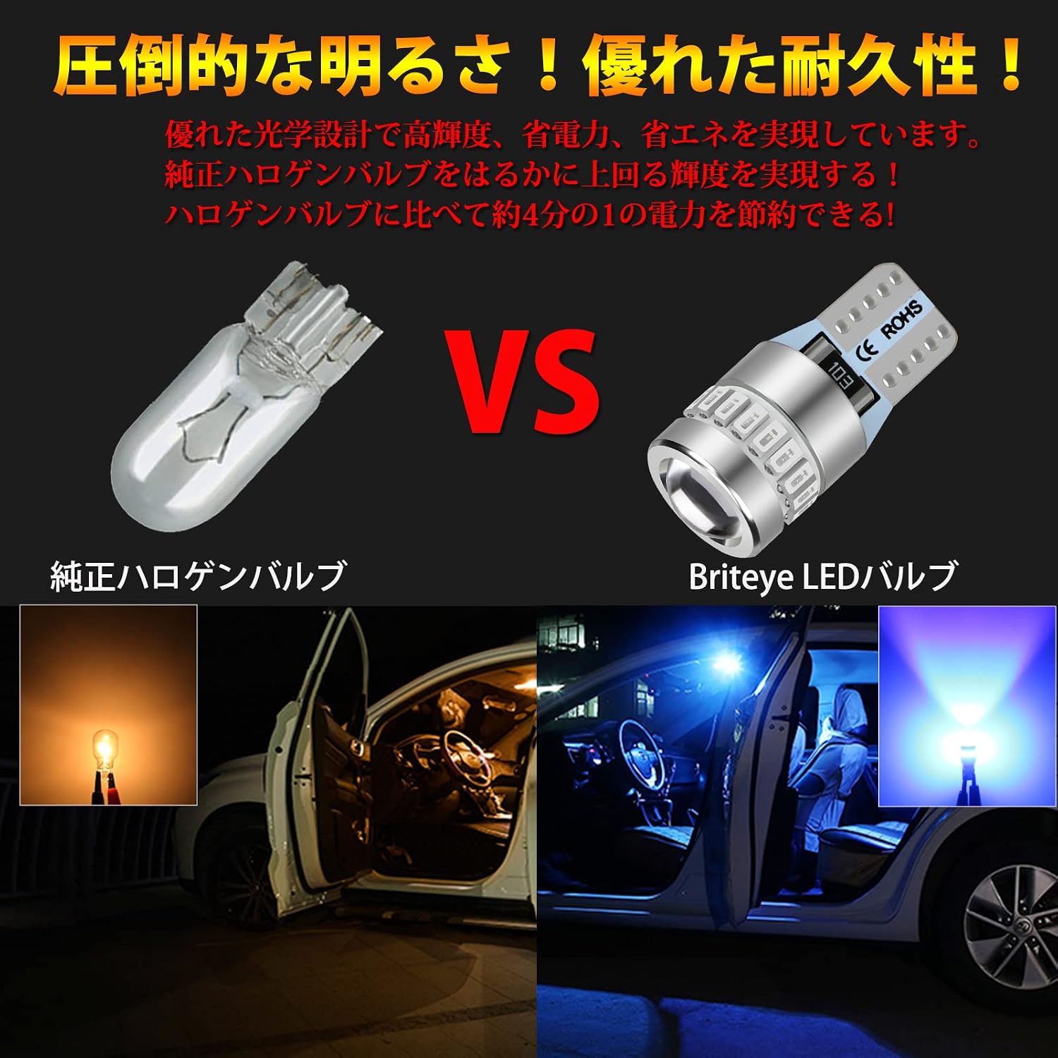 Briteye T10 LED Синий габаритный фонарь взрывного действия с супер-углом рассеивания 360° 12 В Автомобильный номерной знак / номерной знак для 2 комнат / Встроенный прочный неполярный гаситель, фото 4