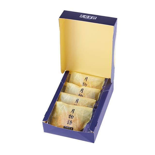 Present Japanese Confectionery Gift Founded in 1825, Tokyo Shinjuku Representative Sweet Hanazono Mandai, Tsuki Monogatari 4 pieces White an 4個入