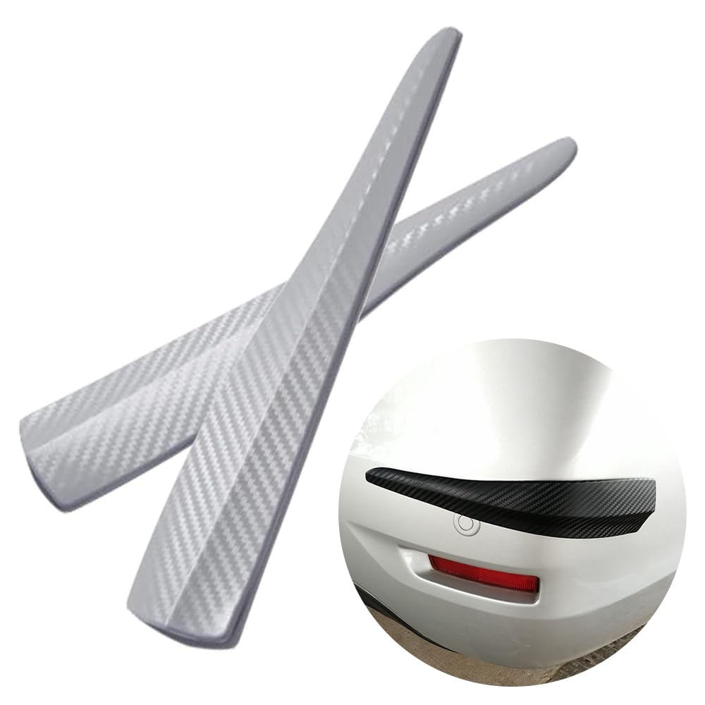 TKY Bumper Protector Guard Scratch Prevention Universal Left and Right Set of 2 11.0 inches (28 cm) (White Carbon)
