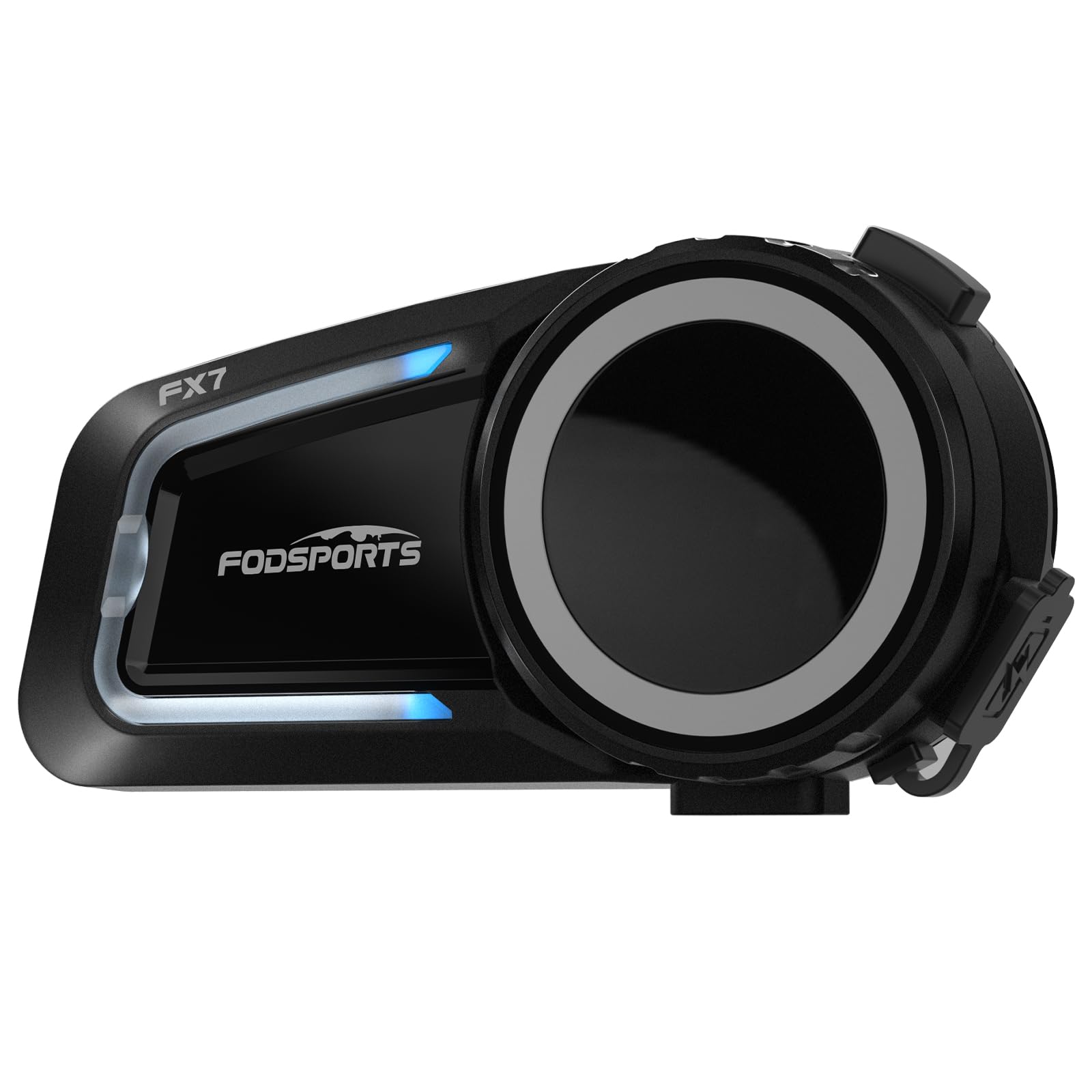 FODSPORTS Bike Intercom FX7 Mesh Communication Intercom Dual Chip Call while Listening to Music, App Compatible, One-Touch Connection, Bike Communication Device Small
