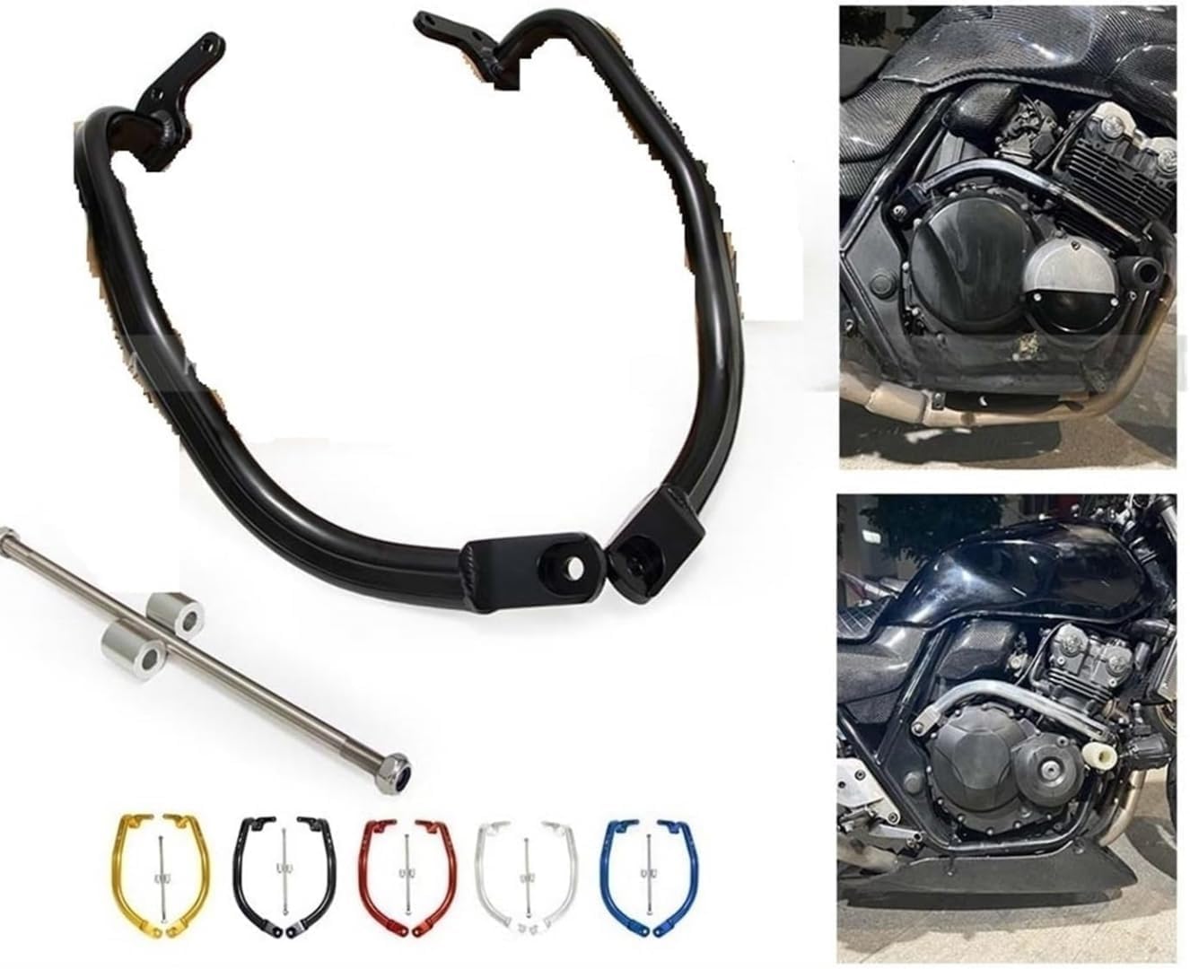 Защитный бак для велосипеда Mozena CB400 VTEC 1-2 3 4 5 1999-2023 CB400SF CB 400 Аксессуары Защита двигателя велосипеда, защитный бампер, защитная рама для рамы (синий), фото 3