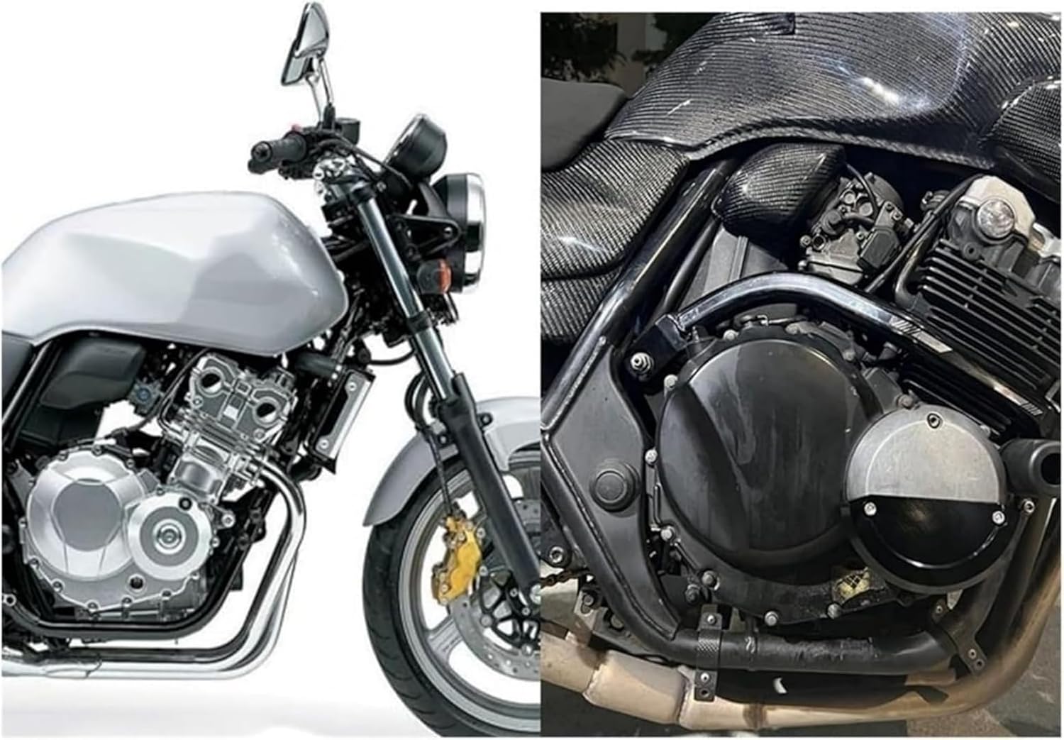 Защитный бак для велосипеда Mozena CB400 VTEC 1-2 3 4 5 1999-2023 CB400SF CB 400 Аксессуары Защита двигателя велосипеда, защитный бампер, защитная рама для рамы (синий), фото 6