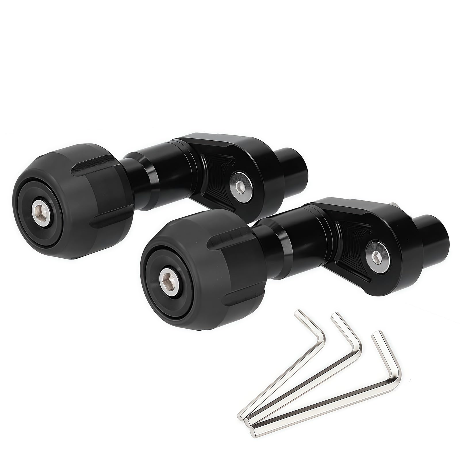 Frame Slider Engine Slider Fairing Guard Compatible Models Ninja400 Ninja250 Made of Aluminum and POM Anti-fall Black