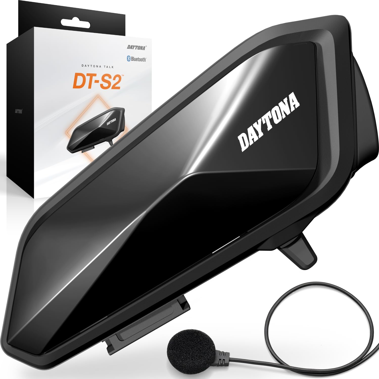 Daytona DT-S2 (DT-S2) 25050 Motorcycle, Intercom, 15-Hour Continuous Usage, Smartphone Calls, Waterproof, Bluetooth 5.1, Wire Microphone Included, 1 unit 1人用/DT-S2