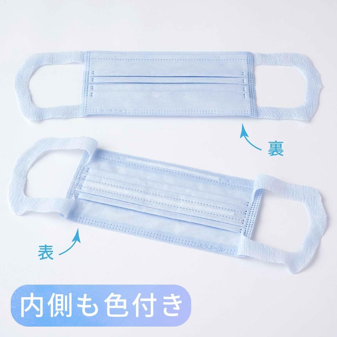 (Нетканый материал японского производства) Маска Eliere Hyper Block Mask освежающего цвета Ice blue обычного размера, фото 6