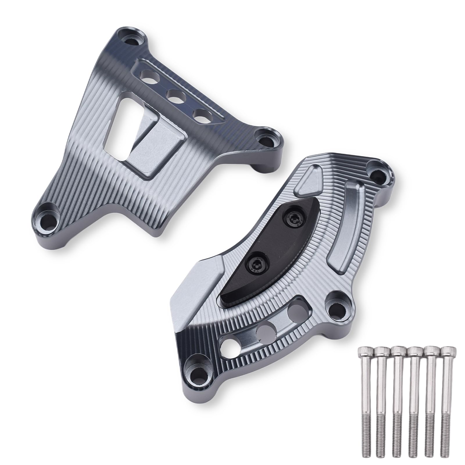 Engine Cover, Engine Slider, Engine Guard, Suitable for Suzuki GSX-8S (2023-2024) GSX-8R (2024) V-Strom 800DE (2023-2024) V-Strom 800 (2024) (Titanium) Titanium Color