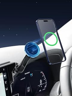 【BIXUAN】マツダ 新型CX-5 KM系 スマホホルダー [延長アーム付き] 新型CX5 マグネット スマホスタンド | 携帯ホルダー 360度回転 CX5専用 車 マグネット マホスタンド 磁石 超強磁力 スマホ置き Mazda CX-5 スマホホルダー スマホ 固定 カー用品 アクセサリー