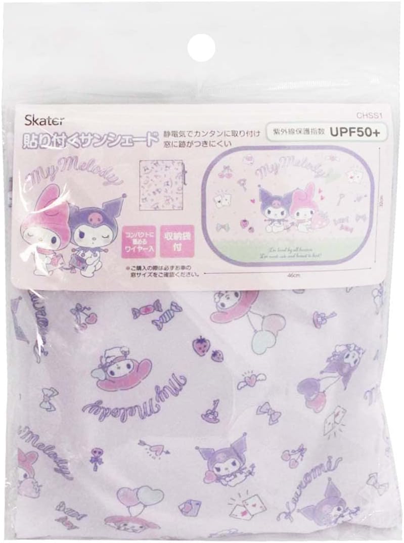 Солнцезащитный козырёк Skater Adhesive с изображением Sanrio My Melody и Kuromi, для взрослых, CHSS1-A, фото 6