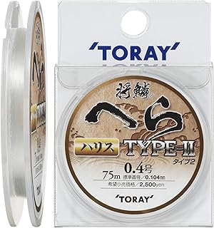 東レ(TORAY) ハリス 将鱗 へら タイプ2 ハリス ナイロン 75m ナチュラル