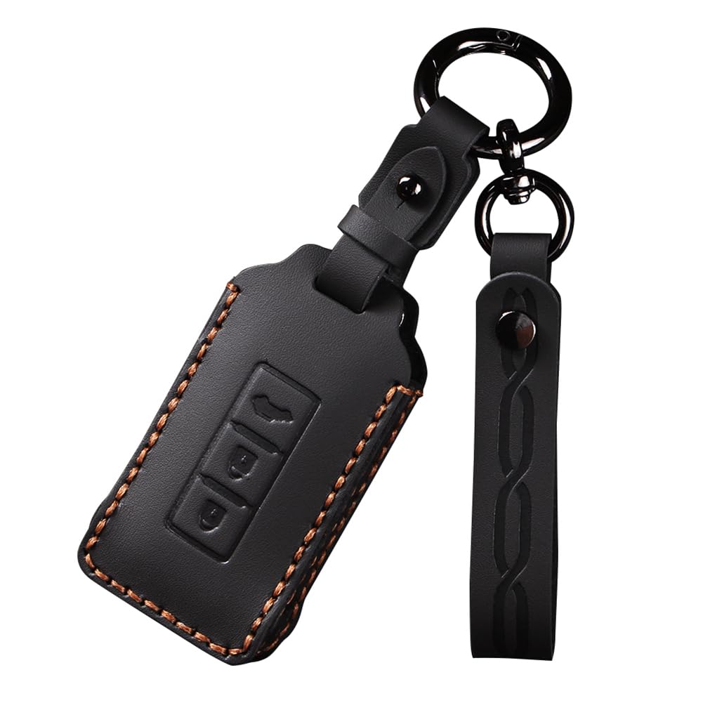 ZANEKO Delica D5 Key Case Fits Mitsubishi ekSpace Key Cover Fits Nissan Dayz Luks Smart Key Case DELICA D5 Key Holder Genuine Leather Sliding doors on both sides Black