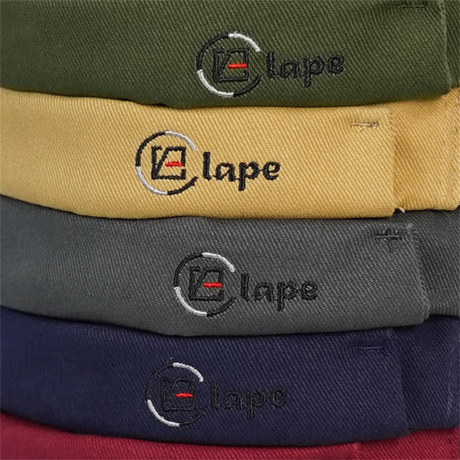 Clape Summer Roll Cap, Шляпа без полей, Хлопок, Мужская рыбацкая кепка, Стильная, классическая, с отворотом, Складная, Круглая, однотонная, Уникальная, Для джентльмена, Для похудения лица, Унисекс, Для улицы, от 56 до 60 см, темно-синий, фото 8