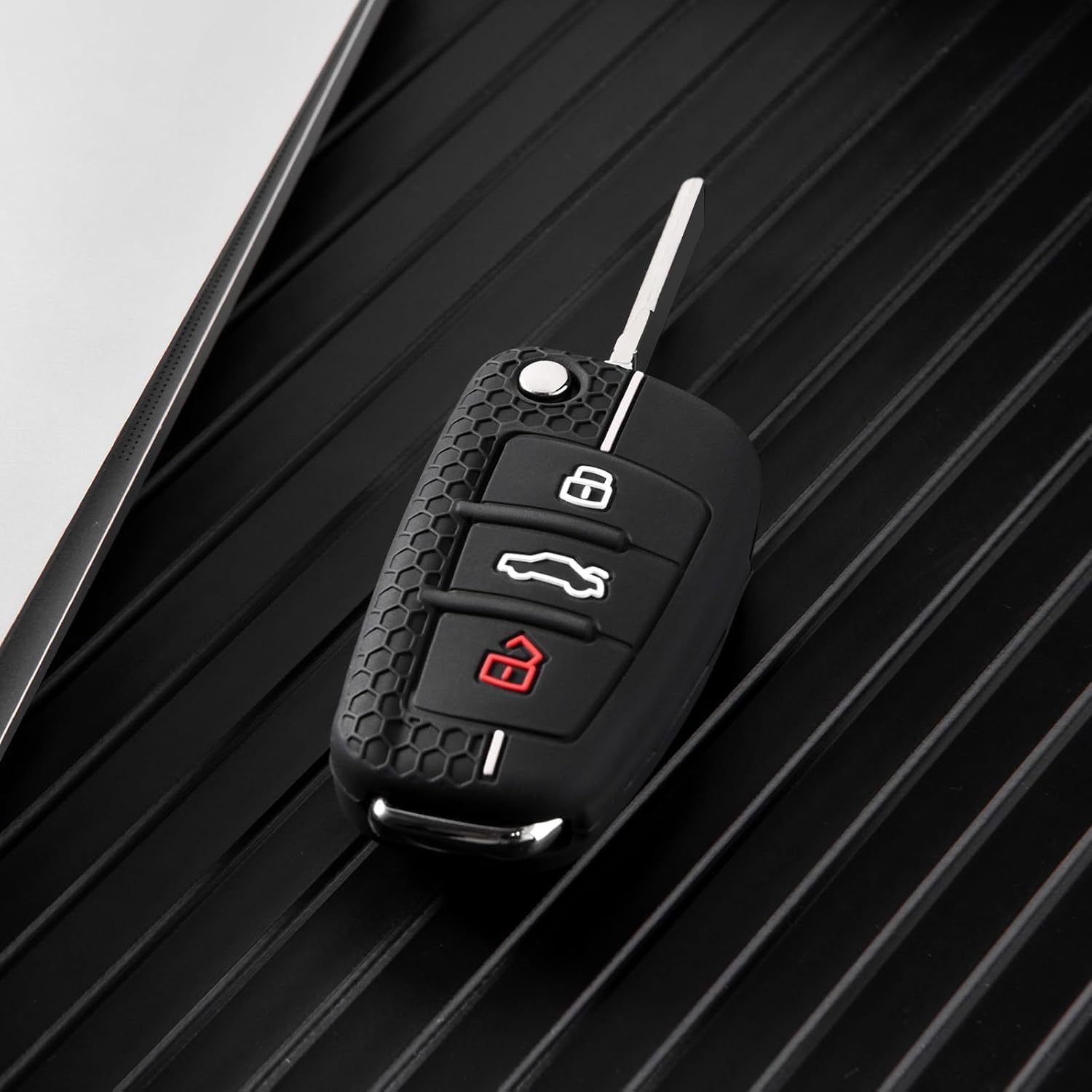 Чехол для ключей Audi OATSBASF, Чехол для смарт-ключей, Высококачественный ТПУ, Защита от грязи, Защита от царапин, A1, A3, Q2, Q3, R8, S3, S6, TT, Стильный, фото 4