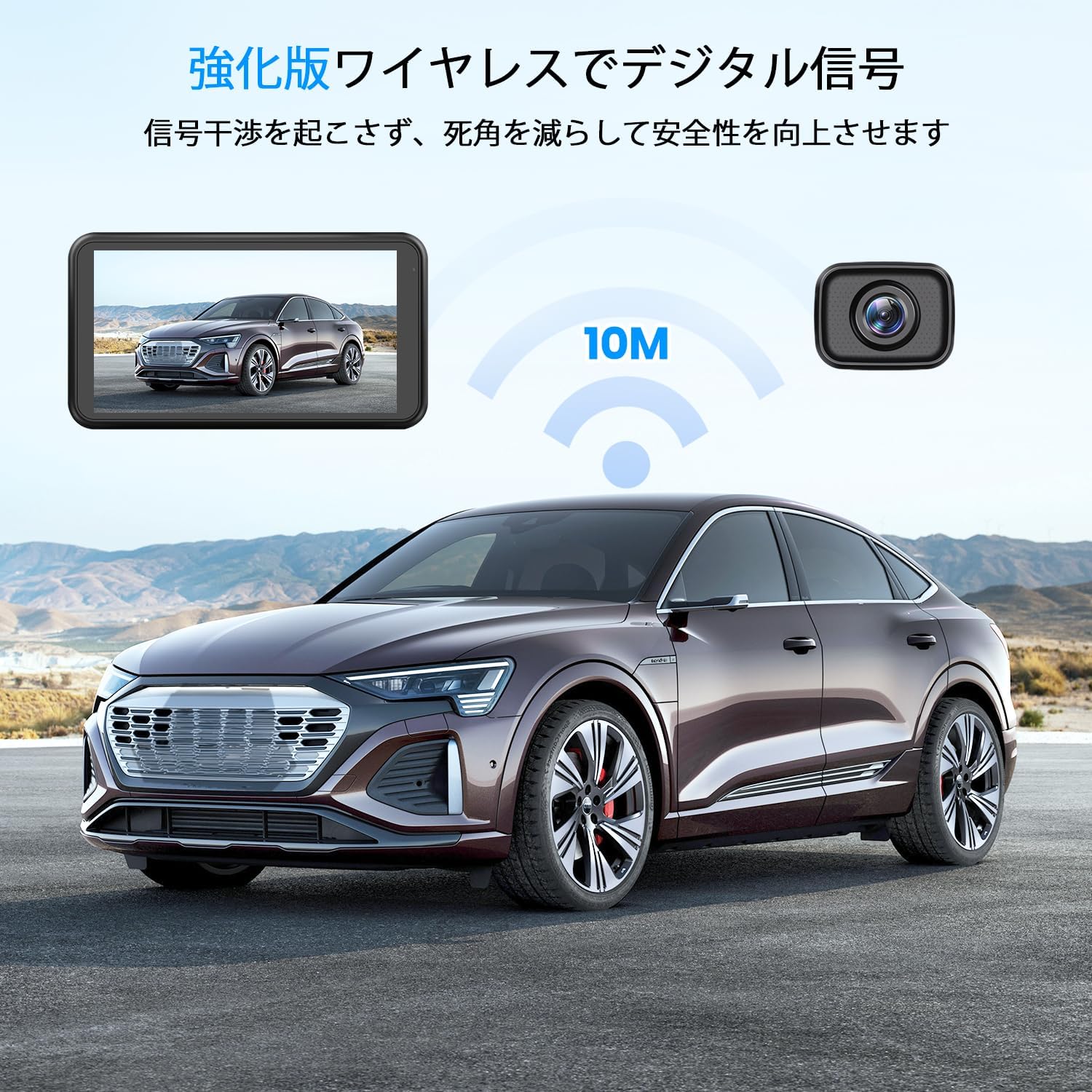 Беспроводной монитор заднего вида AUTO-VOX W12, 5-дюймовая камера заднего вида с разрешением 1080P, беспроводная цифровая передача данных, простая установка | поддержка ночного видения HDR, четкий дисплей в ночное время, стабильная передача сигнала, удобное подтверждение заднего вида, водонепроницаемая конструкция IP69K, поддержка до 2 камер, регулировка направления, поддержка переключения между положительным и зеркальным изображением, фото 2