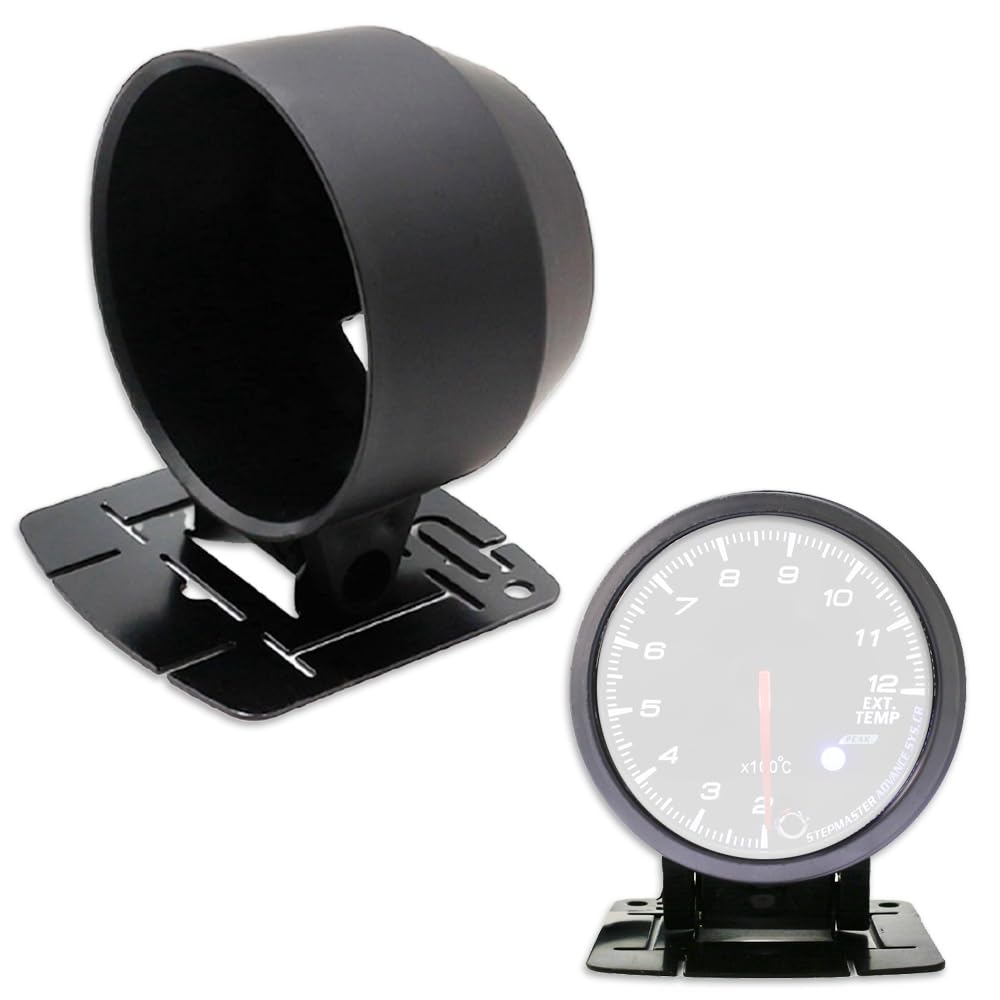 Nicheez Meter Holder 60φ Meter Hood Meter Stand Additional Meter Boost Gauge Base Universal Pillar Meter Panel Black Slim Middle Type Car Accessory