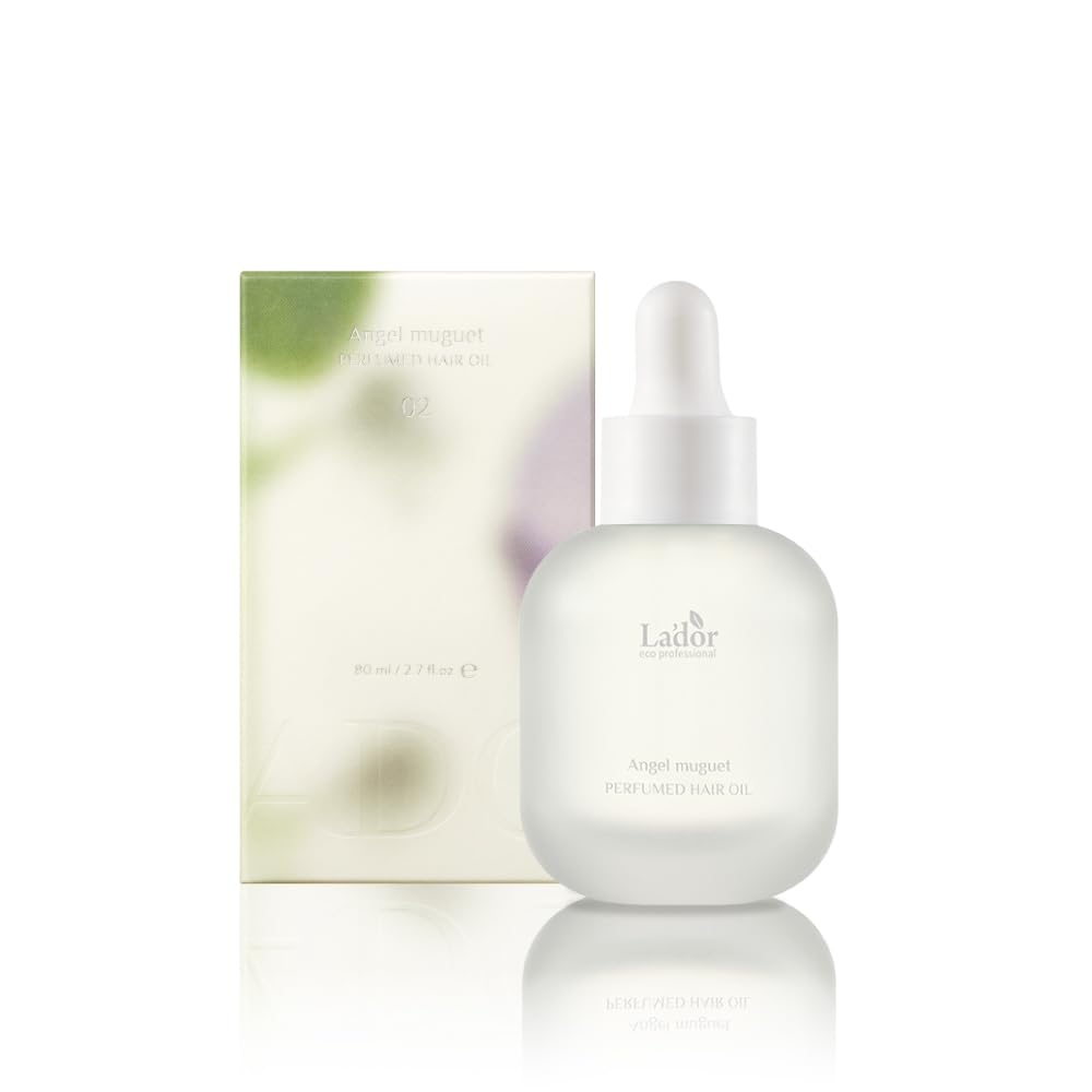 LADOR Perfume Hair Oil, Korean Cosmetics, Leave-In Treatment, Hair Care, Damage Care, Hair Essence, Glossy Hair, Perfume (1.0 fl oz (30 ml), Angel Muge) angel muguet 30ml