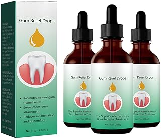 Gum Regrowth Drops, Teeth Stain Remover, 30ml Gum Regrowth Drops, Natural Drops for Oral Care, Promotes Good Breath, for Oral Care (3PCS)