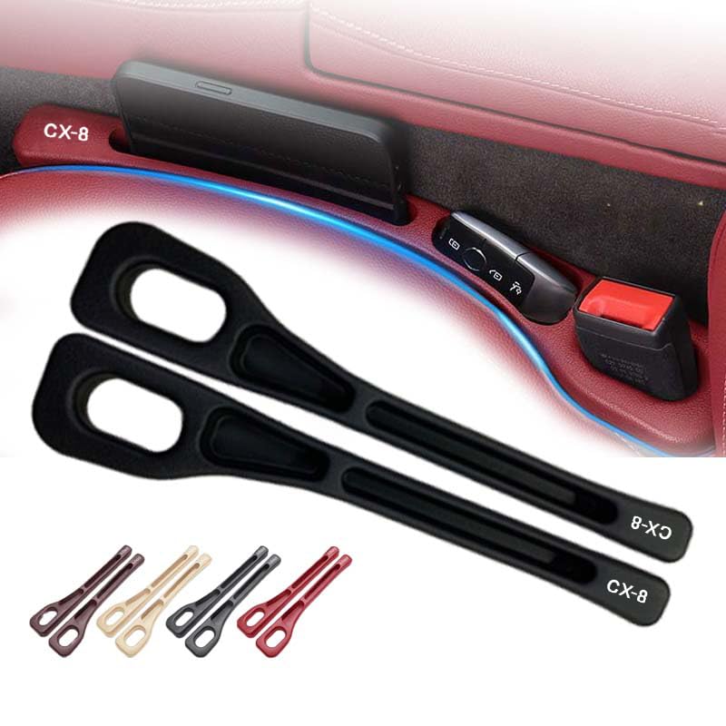 2pcs Car Seat Gap Filler for Mazda CX-8 Gap Cushion for CX8 Mazda KG Series CX-8 Car Gap Filler Side Gap Filler Gap Stopper Gap Storage Car SUV Car Seat Accessories Driver Seat Storage Slot Gap Filler (Black) Black CX-8