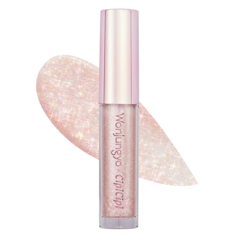 Wonjungyo Diamond Liner 01 Pink Fever Teardrop Bag Glitter Eye Shadow Glitter Eyeliner