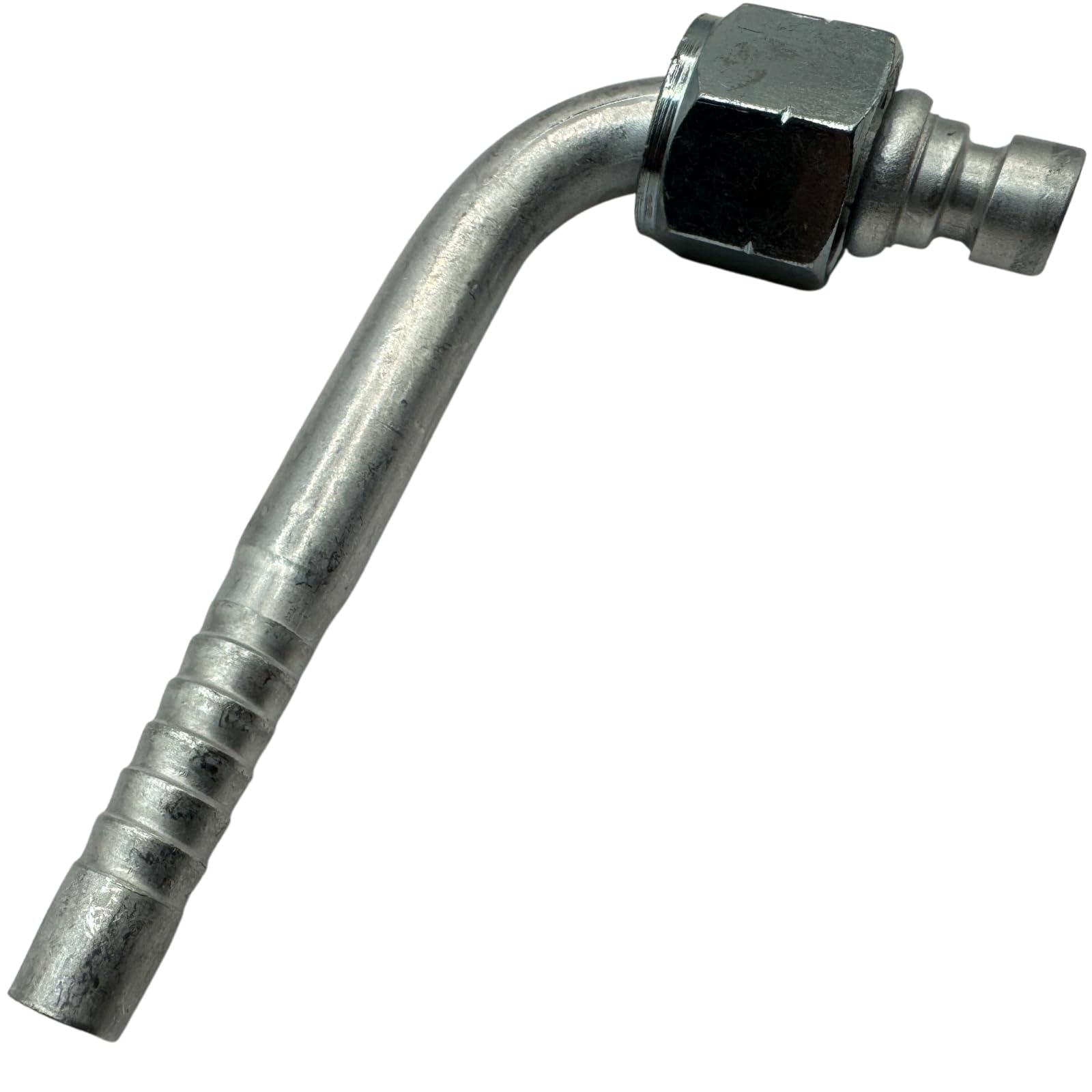 R134a エアコンガスチャージ カーエアコン ガスチャージ ホース継手 アルミ製 8mm ホース側：8mm　ナット側：10mm