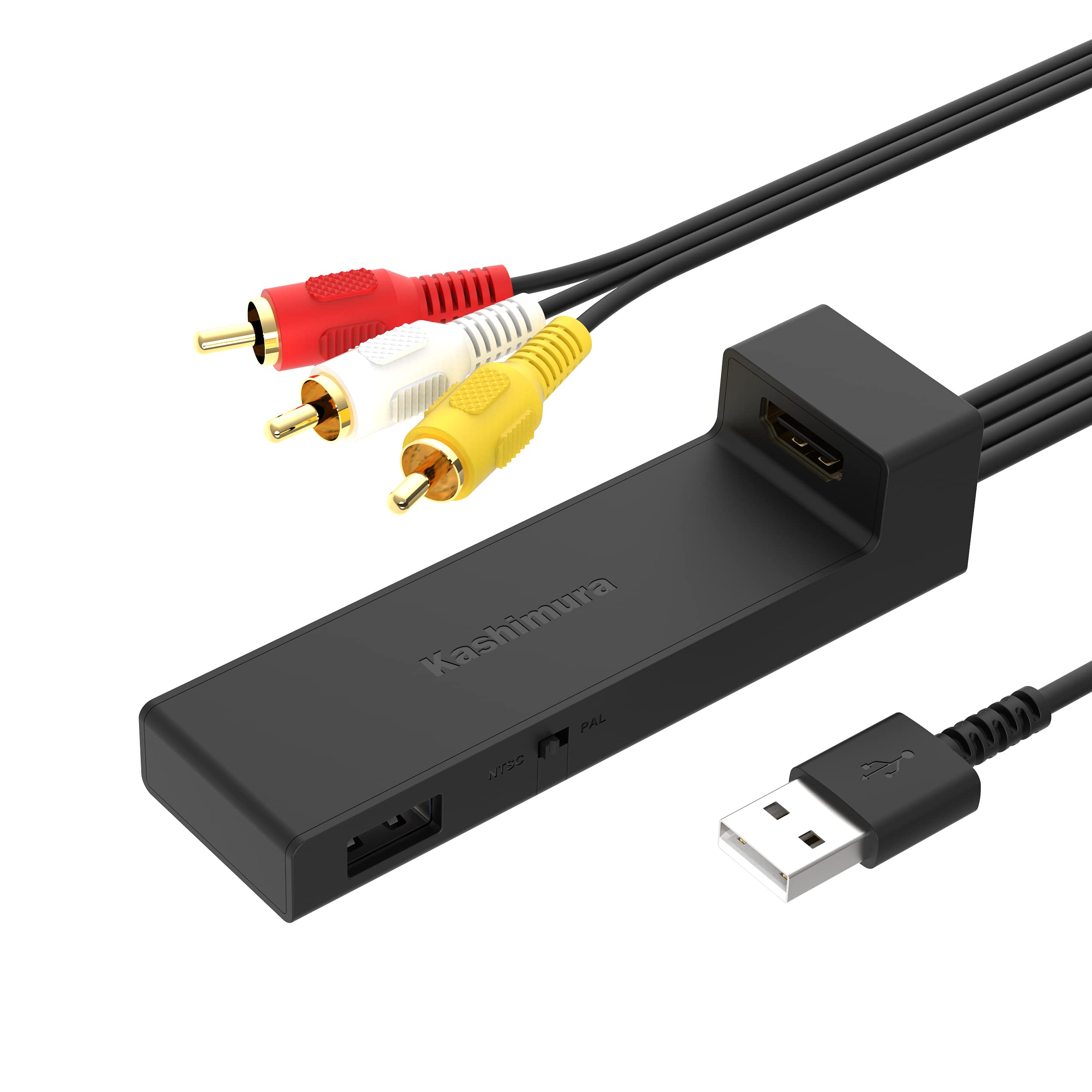 Kashimura HDMI/RCA Conversion Cable USB 1 Port Compatible with Fire TV Stick Converts HDMI to RCA for Viewing on Car Navigation Converter NKD-232 Convert HDMI Type A to RCA