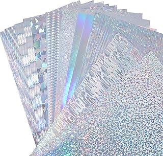 SUPERFINDINGS9 ホログラム 釣りスタイル反射シルバー釣りルアーステッカー 高輝度ホログラムシート 防水粘着 ホログラムシール18セット ホログラフィック鱗模様ルアーテープ フィルムルアー用フラッシュルアー DIYフラッシュ釣りルアーテープ
