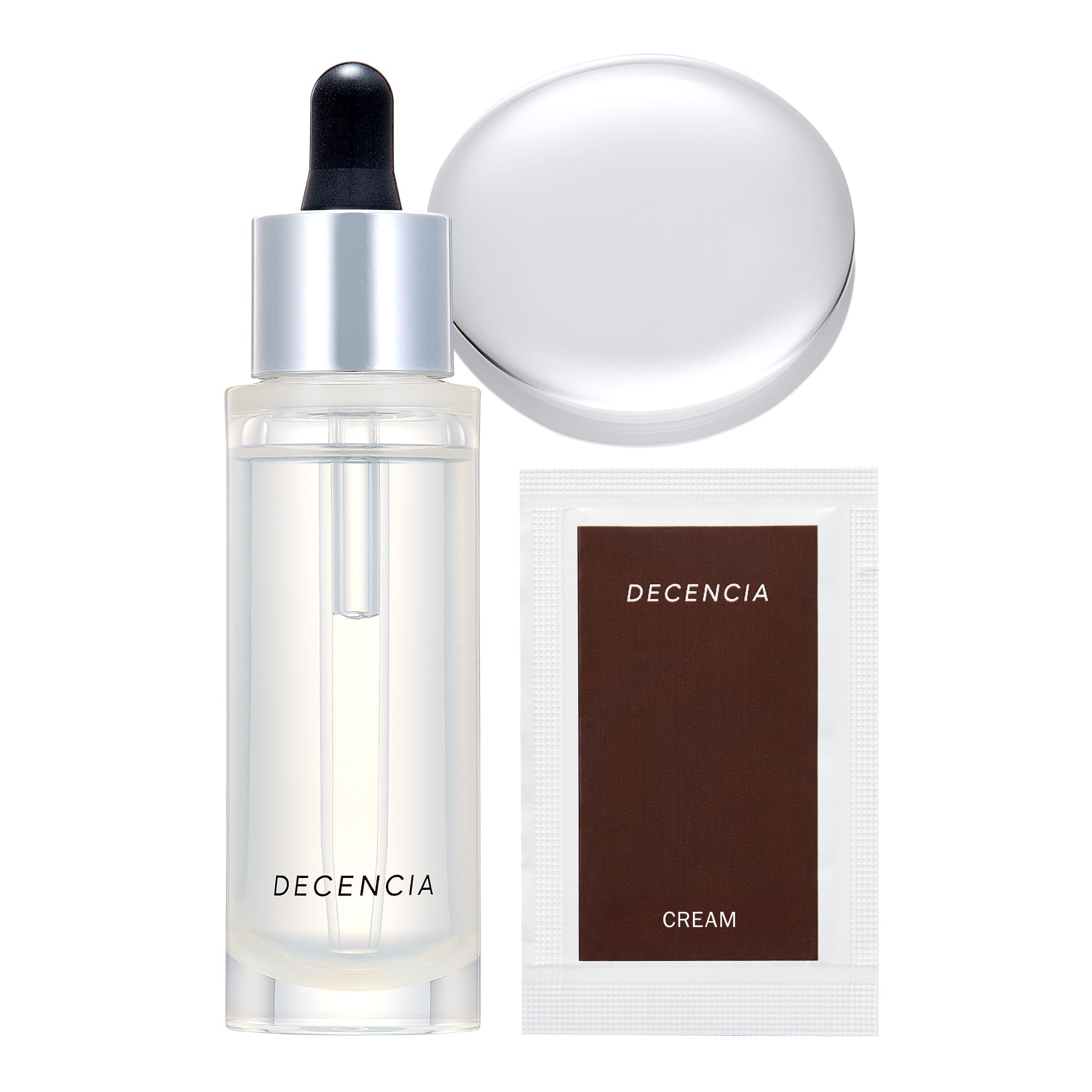 DECENCIA Wrinkle O/L Concentrate with Sample Present, Quasi-Drug Product, Wrinkle Reducing Serum for Sensitive Skin, 1.0 fl oz (30 ml), Cream Pouch Included 美容液
