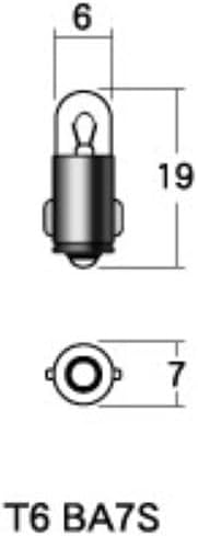 Электрическая лампочка M&H Matsushima 12V 2W желтая T6 BA7S 1шт 1P7614YE, фото 2