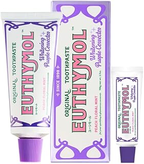 【日本公式】ユーシモール ホワイトパープル 106g+20g 歯磨き粉 医薬部外品 EUTHYMOL ピーチフローラルミントの香り