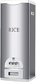 米びつ密閉 ライスバレル 食品容器 虫除け 防湿 家庭用貯蔵 ボックス ステンレス鋼 スマートこめびつ お米保存容器 お米入れ お米ケース 貯蔵タンク キッチン収納 (30kg,シルバー)