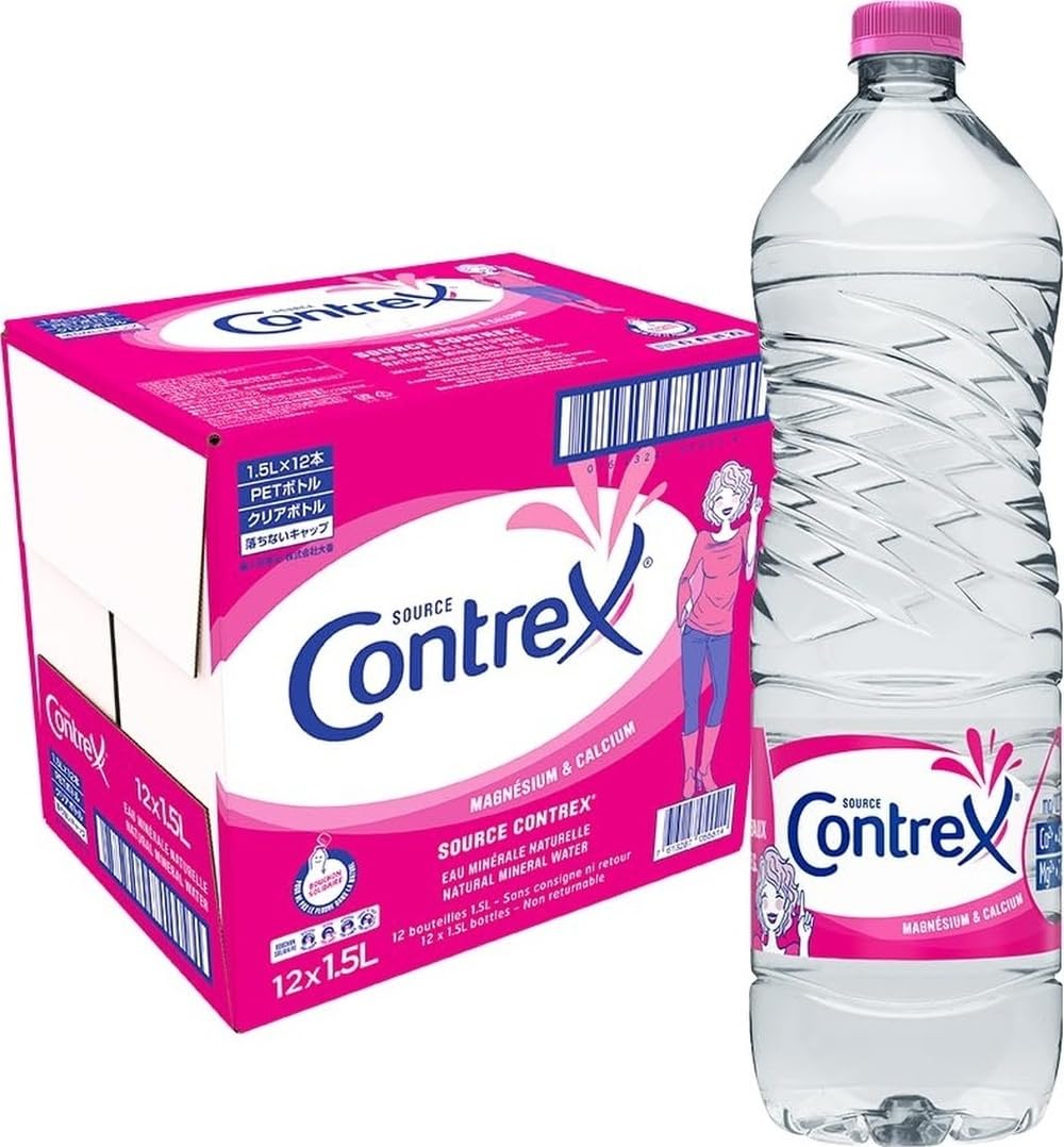 Contrex(コントレックス)PET 1.5Lｘ12本 [正規輸入品] 超硬水(サステナブル対応テザードキャップ) ケース12本