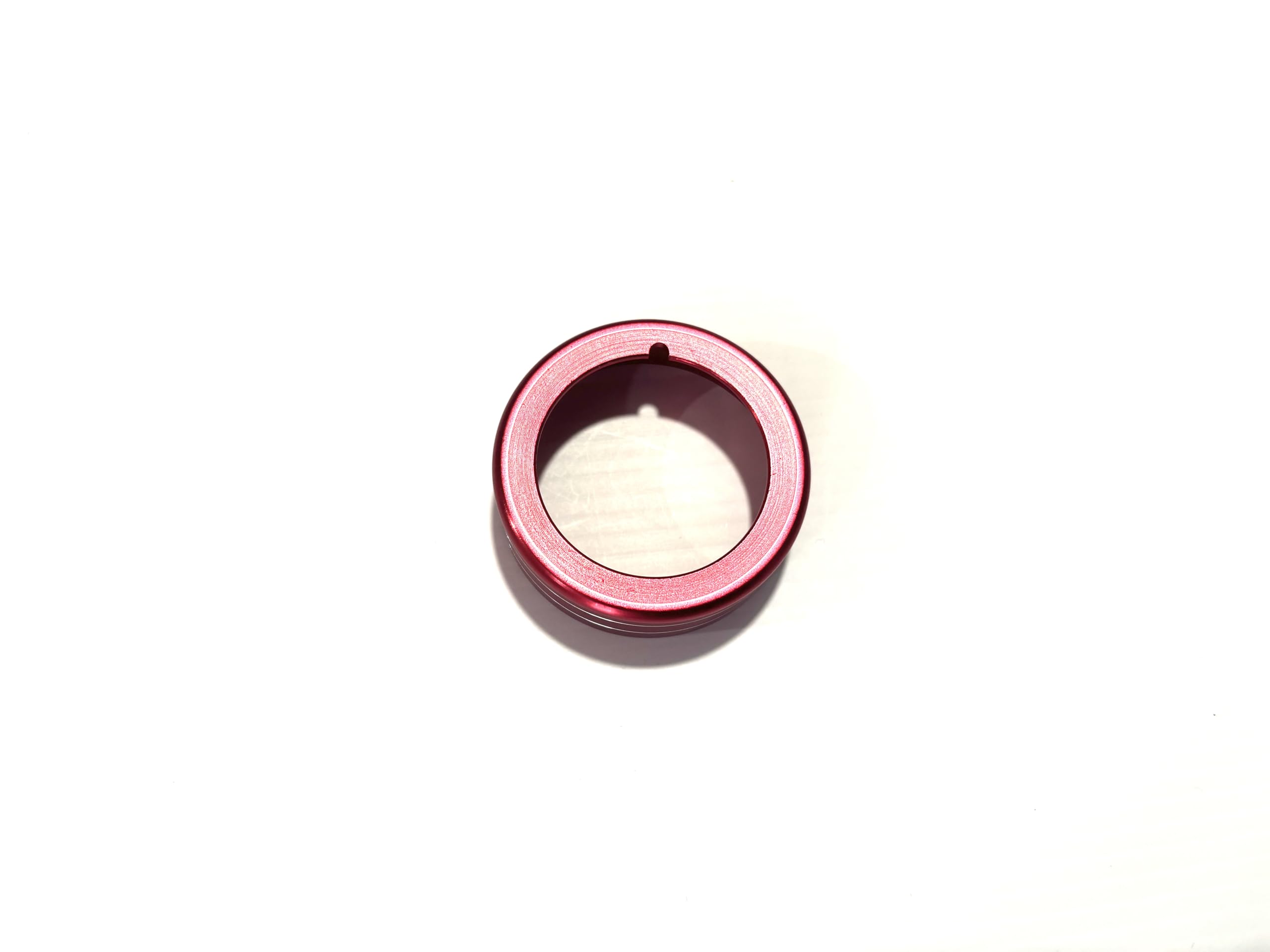 IDT Daihatsu Cast Aluminum Air Conditioner Dial Ring Interior Custom Parts Garnish with Mini Weave, CAST LA250S LA260S Red