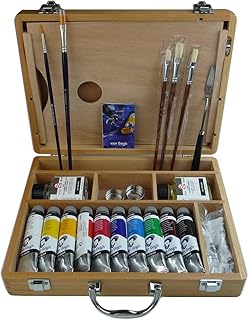 ゆめ画材オリジナル 油絵セット 油絵具 セット ヴァンゴッホ 木箱入り
