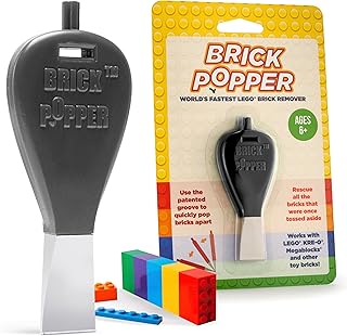 Brick Popper(ブリックポッパー) かんたんブロックはずし専用ツール 金属製で長持ち 子供・大人兼用 6歳以上 ブラック