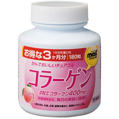 Orihiro Mosturable Collagen, 180 Tablets x 5 Pack Set [2017SS]