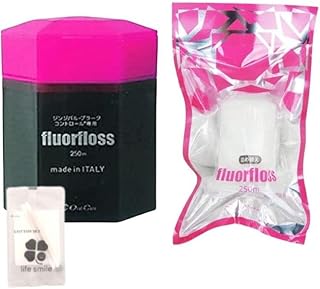 Oral Care 【まとめ買い】オーラルケア フロアフロス 250ｍ x1個 + フロアフロス 250ｍ 詰め替え用 x1個 歯科専売品 オリジナルコットンセット付き