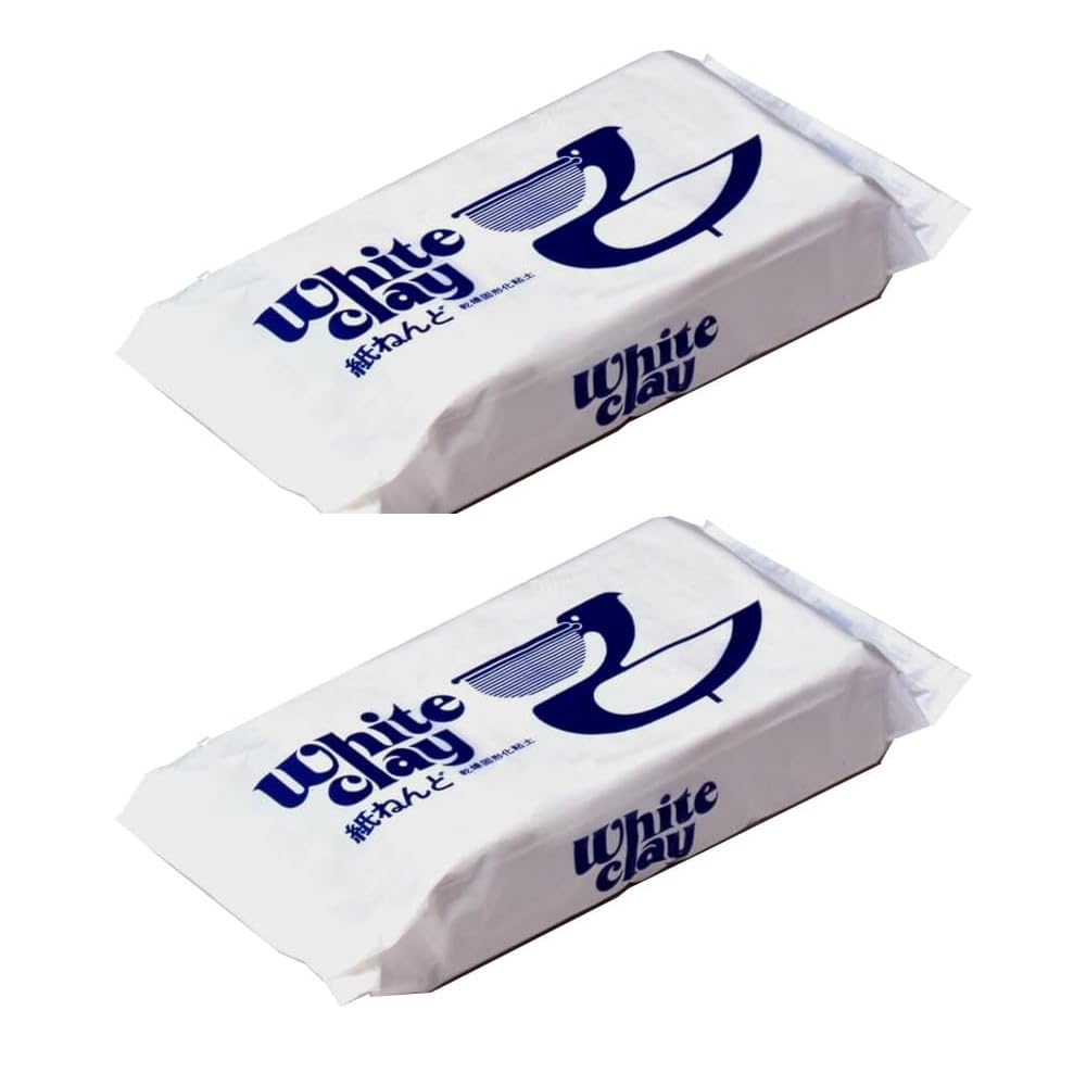 CEC Paper Clay White Clay 1kg x 2-piece Pack 150x100x35mm