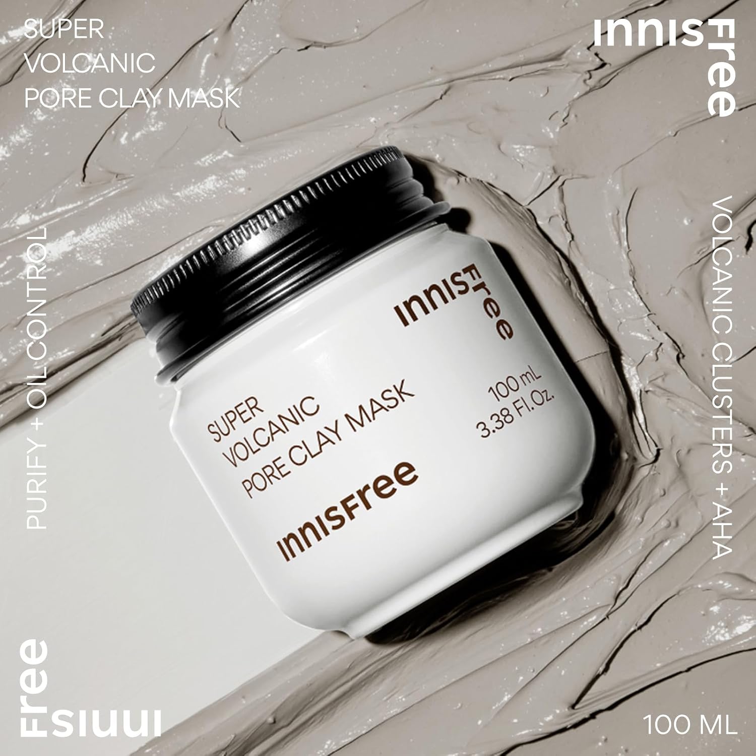 【Innis Free】Глиняная маска Super Volcano Nick Poa Clay Mask, 100 мл - Для чувствительной кожи, для жирной кожи, для мужчин, для удаления черных точек, для ухода за проблемными порами, Адсорбция кожного сала, вулканический пепел, Корейская косметика, фото 7