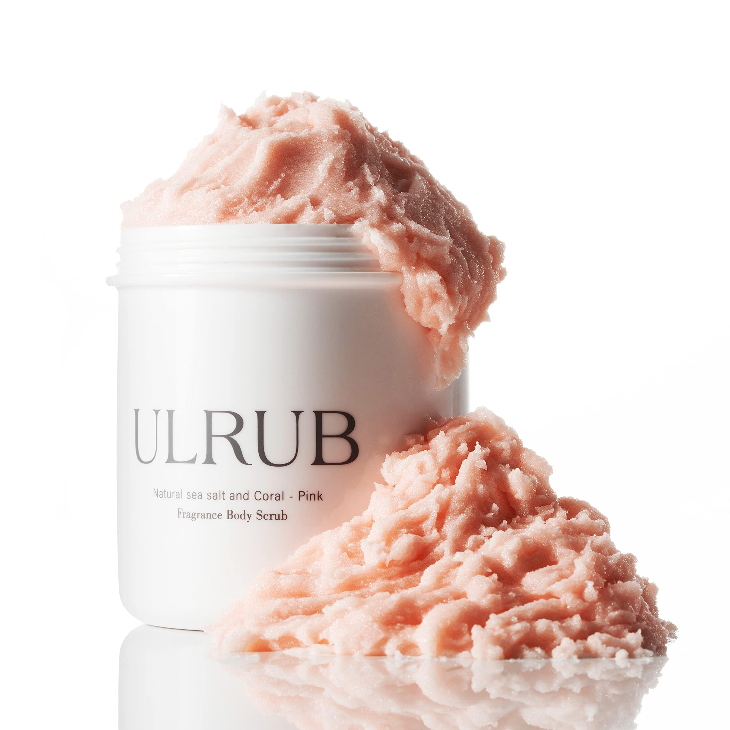 ULRUB Body Scrub, 16.2 oz (460 g) (Perfume Scrub), Dark Spots, Delicate Zones, Knees, Underarms, Upper Arms, Exfoliates, Butt, Elbow, Heels, CICA Extract, Placenta, Body Soap, Vitamin C Derivative 1pcs