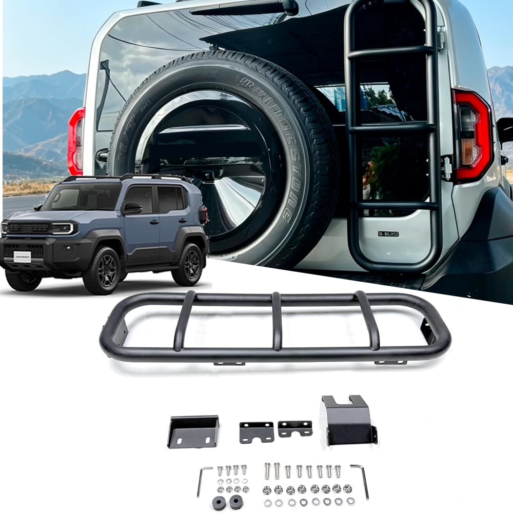 FOR NEW RANGER CRUISER FJ RANKLE FJ TRJ240 (May 2026 - Present) Rear Ladder Tailgate Ladder Roof Access Ladder for Loading Cargo Aluminum Lightweight Load Capacity Camping Outdoor Equipment New Model