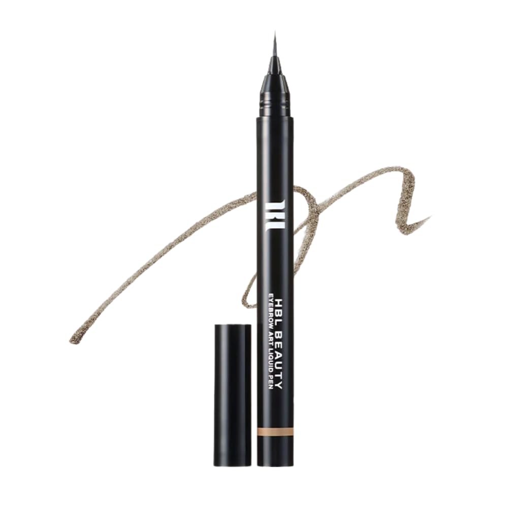 HBL BEAUTY Eyebrow Art Liquid Pen 04 Ash Gray 0.6g Eyebrow Liner Makeup Natural Eyebrow Long-lasting, Fade-resistant Salon Professional Specification for Women and Men 04.ash gray