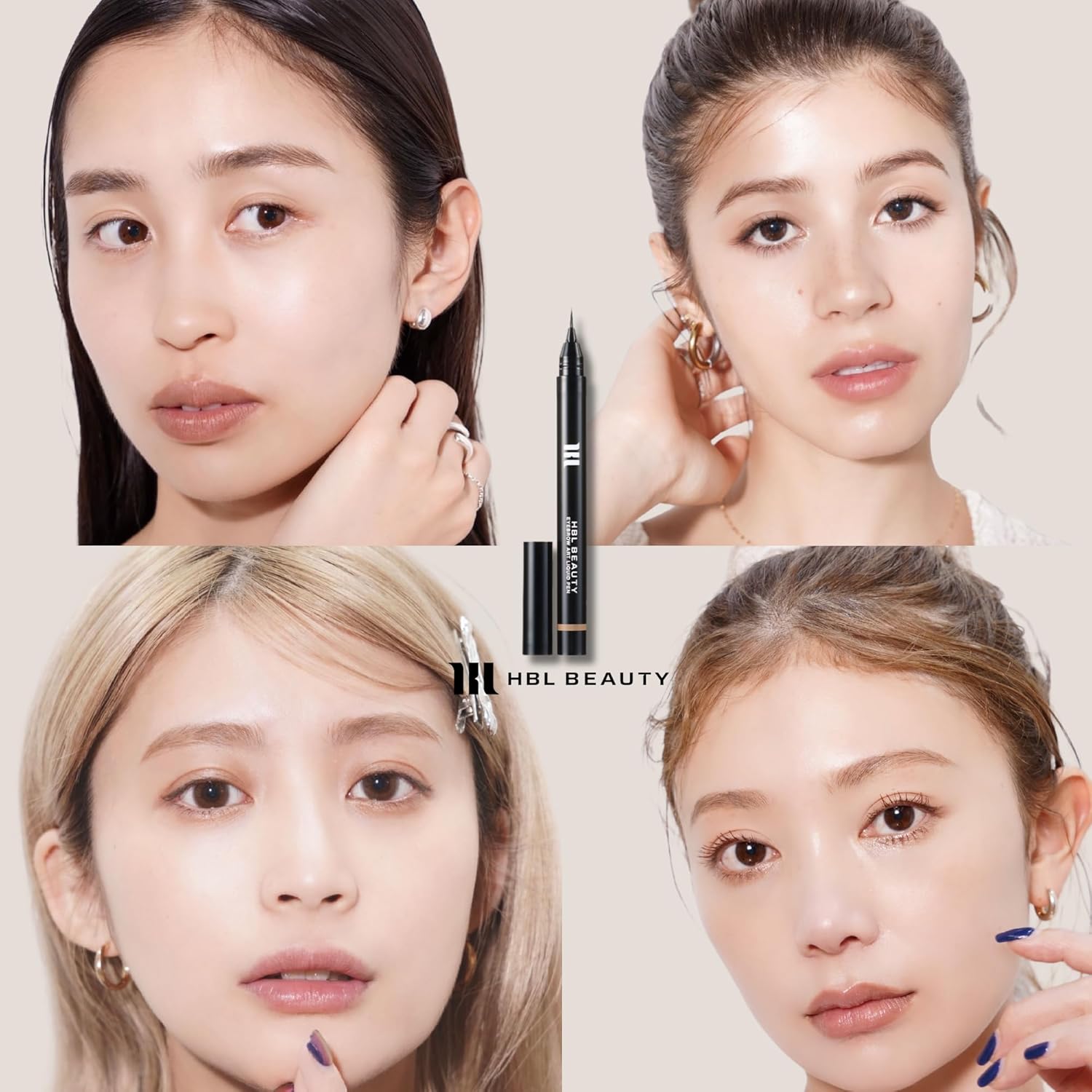 Жидкая ручка для бровей HBLBEAUTY Eyebrow Art 04 пепельно-серая, 0,6 г, Подводка для бровей, Натуральный макияж бровей, не легко отваливается, долго держится в салоне, Профессиональные характеристики Для женщин и мужчин, фото 8